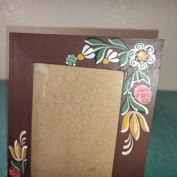 Folk Transylvanian Hand painted Photo Frame wooden Traditional Authentic Gift - Picture 3 of 7